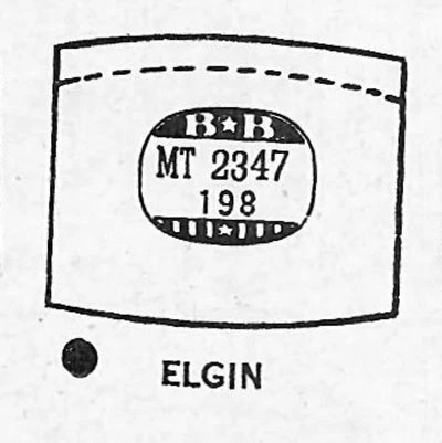 ELGIN : 5523 – Tonneau 23.4mm x 19.8mm