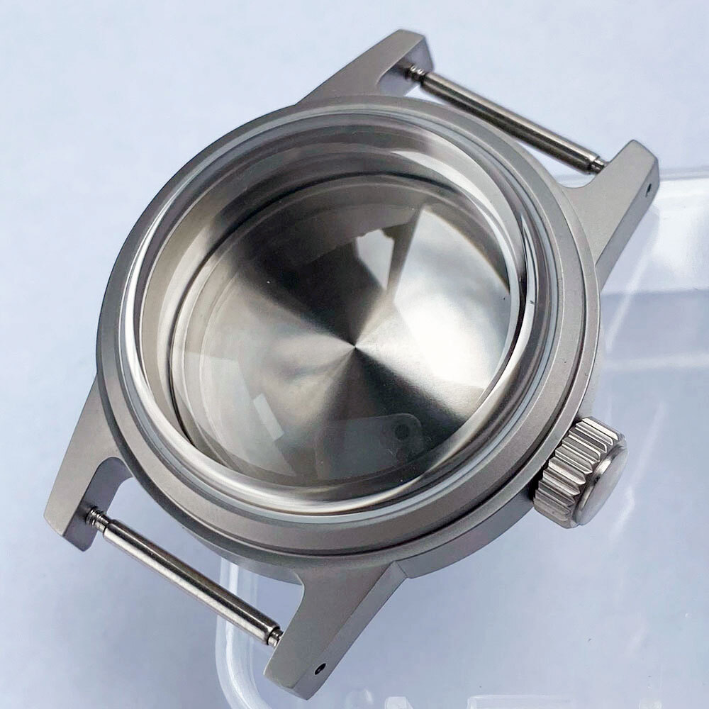 200M Dive Steel Watch Case 36mm Brushed Fit NH35 ETA 2824 PT5000 Domed Sapphire