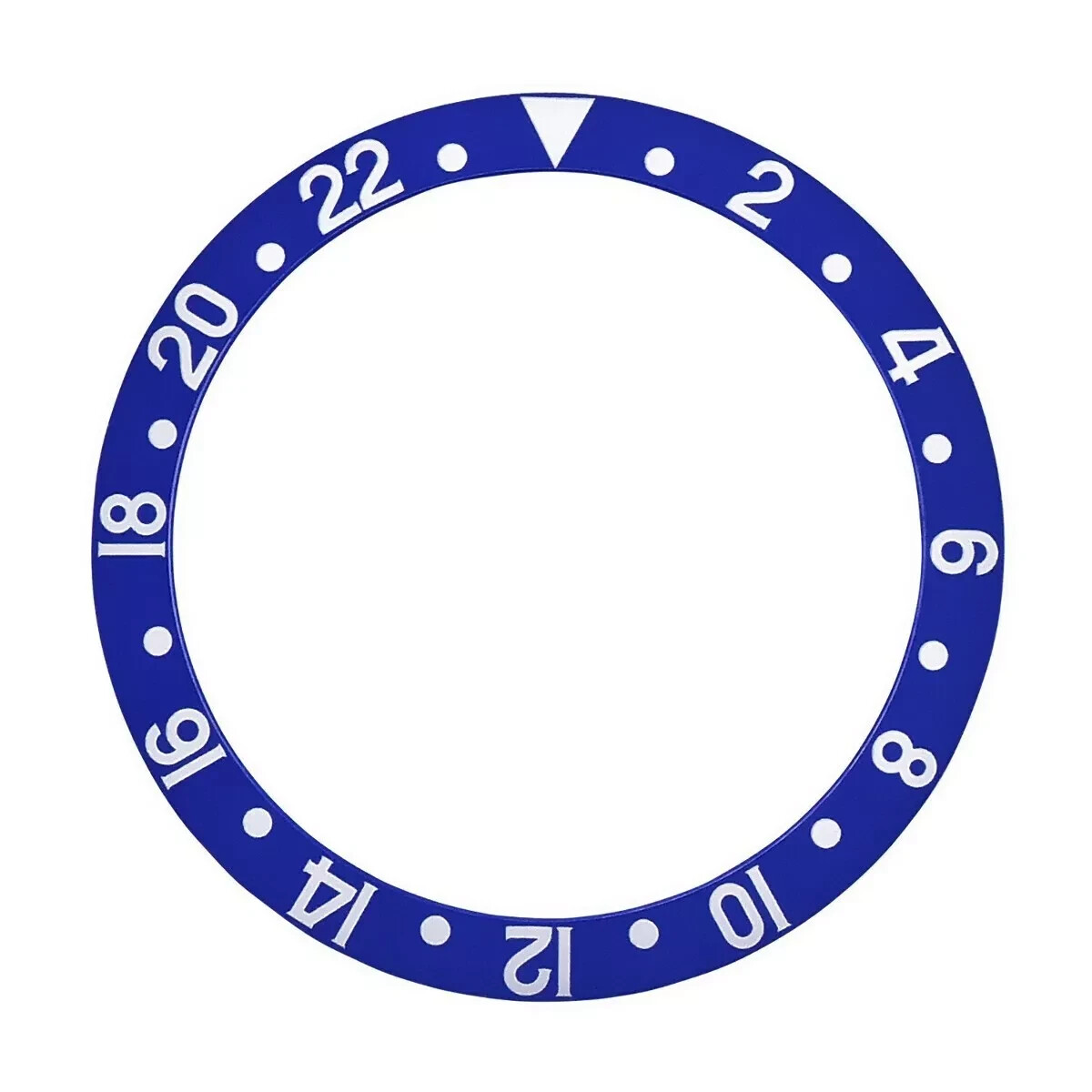 BEZEL INSERT FOR ROLEX GMT SERIF FAT FONT 1670 1675 16750 16753 16758 BLUEBERRY