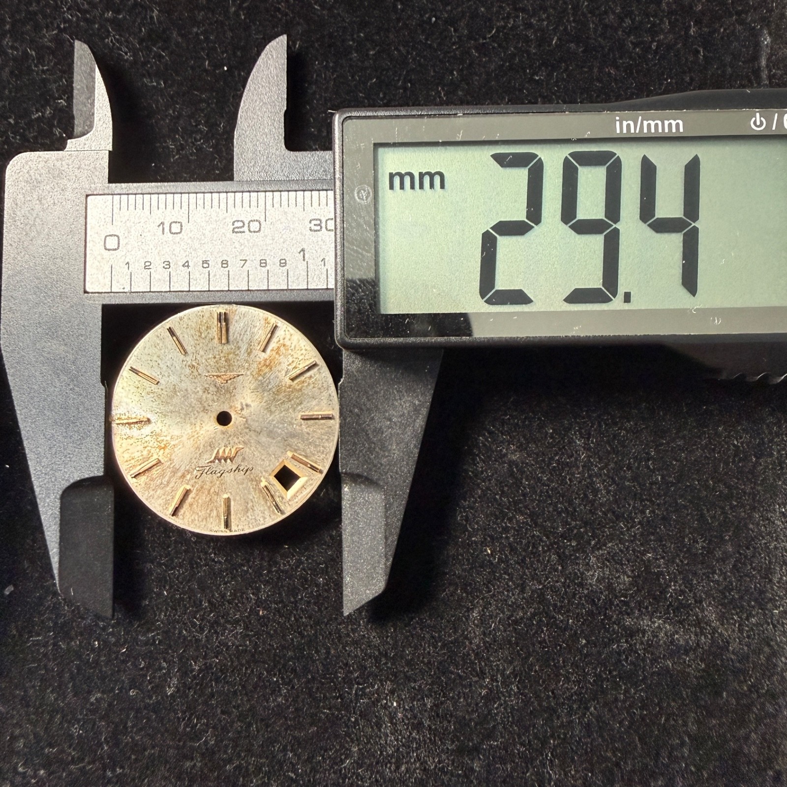 Lot Of Ten Dials For Reprinting: Longines, Perseo, Roamer, Avia, Unver
