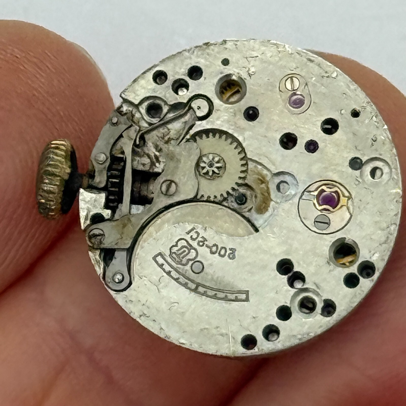 Unitas UT 200-2C1 Watch Movement Manual Wind Swiss Vintage Parts Repair 19.3mm
