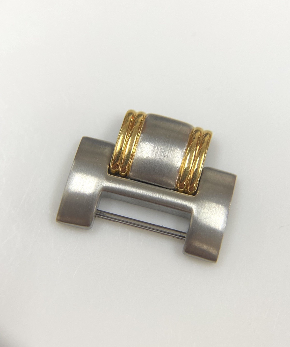 Genuine NOS Gucci 9000M Two Tone Stainless Steel/Gold Plated 18mm Watch Link