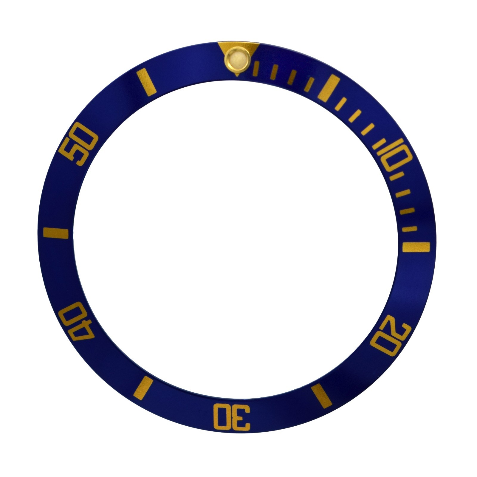 Blue and Gold Bezel Insert For Rolex Submariner Sapphire 16800, 16808, 16610
