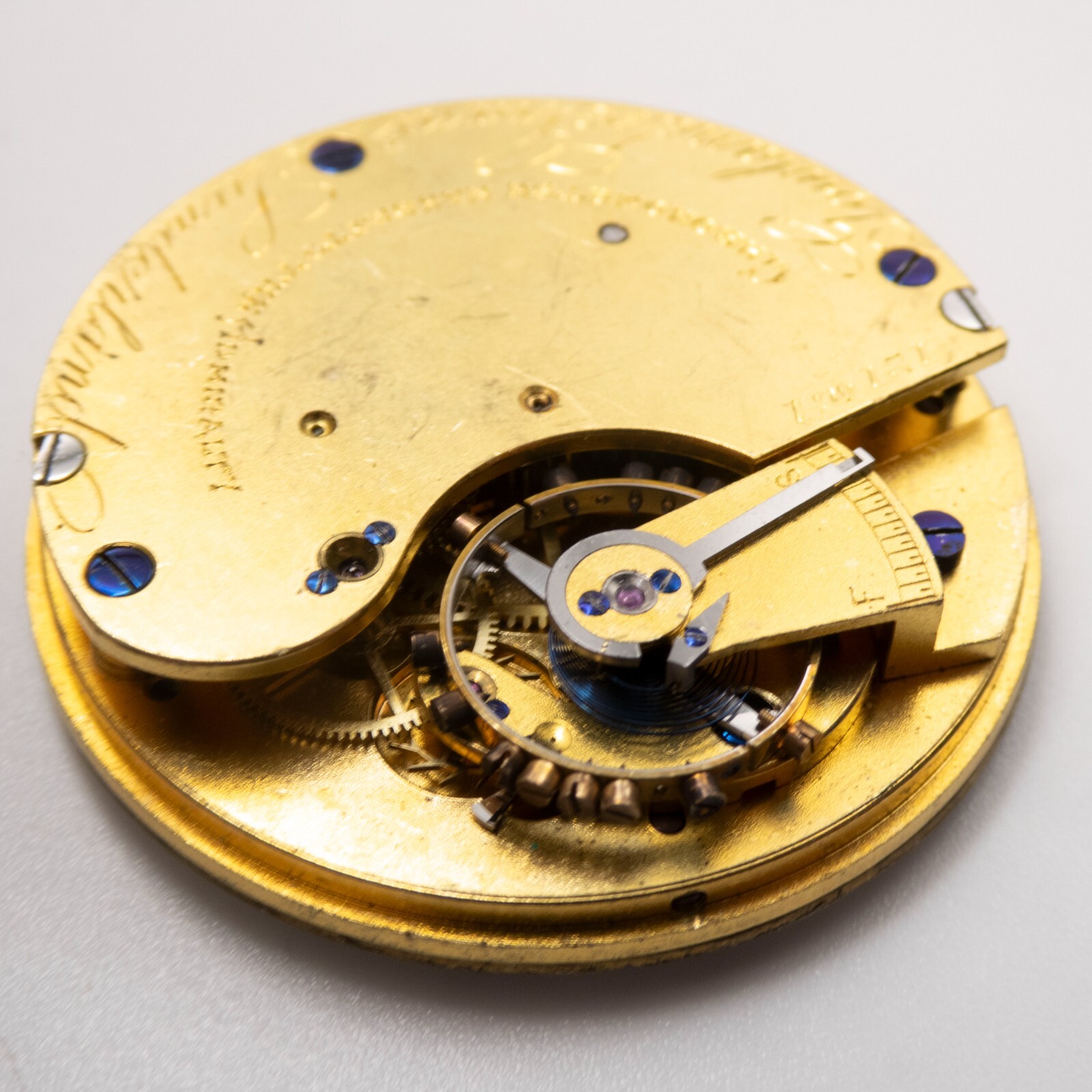 Lowland Grant 41.3 x 9.1 mm Antique Pocket Watch Movement, Parts / Repair