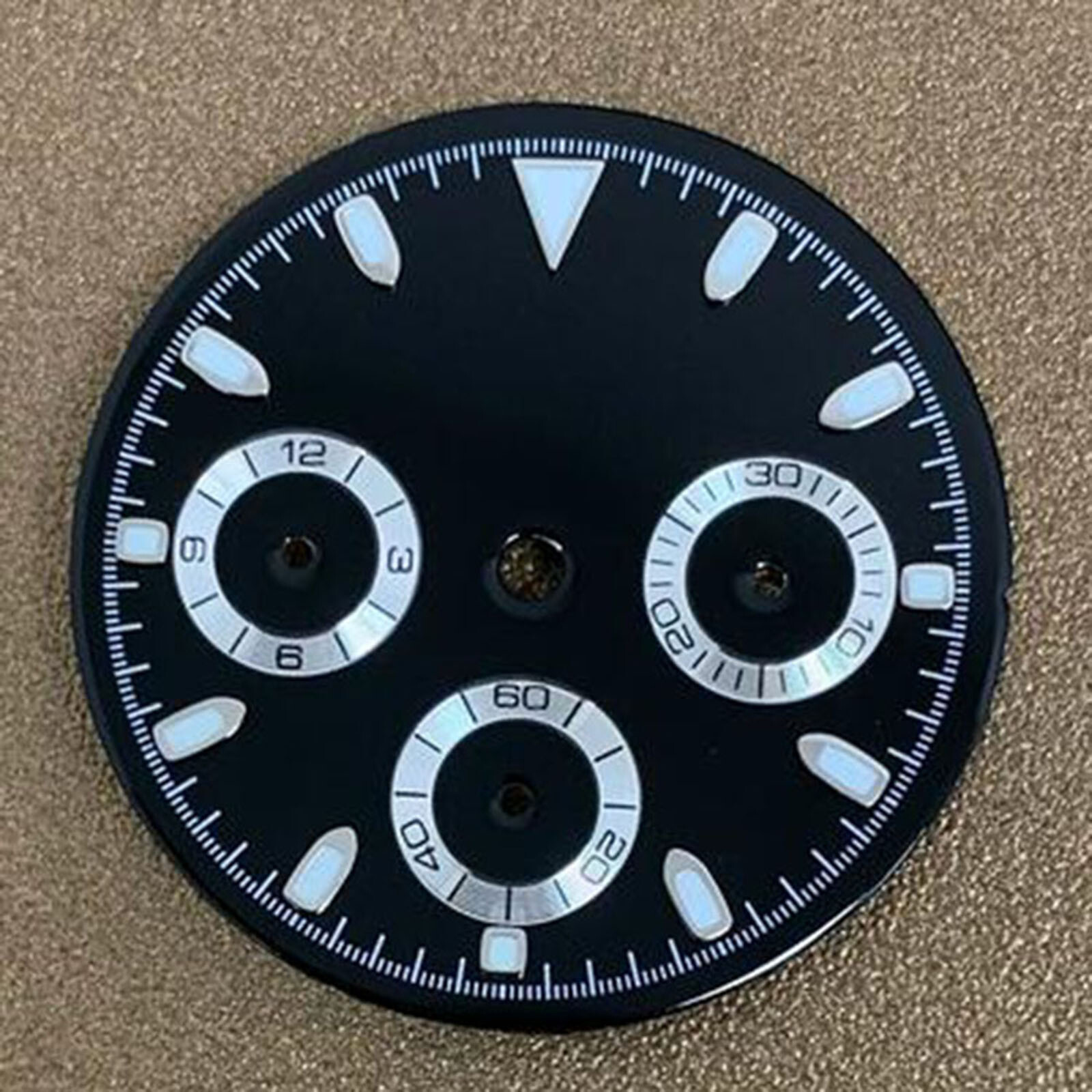 39mm Watch Dials Multicolor Fine Steel Sapphire Glass Case for VK63 Movement