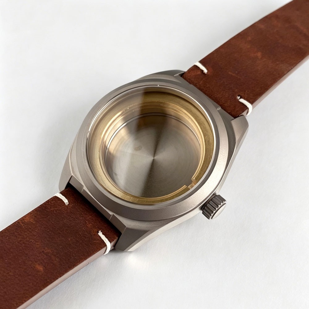 20ATM Diver Titanium 40mm Vintage Military Watch Case Sapphire Fit NH35 PT5000