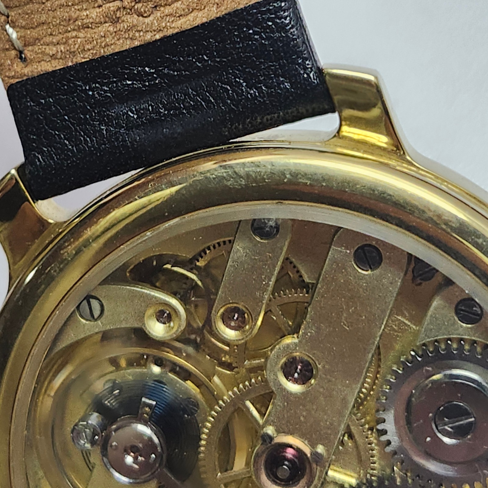 Working Marriage Wristwatch – Enamel Dial -Filigree Hands – 50mm