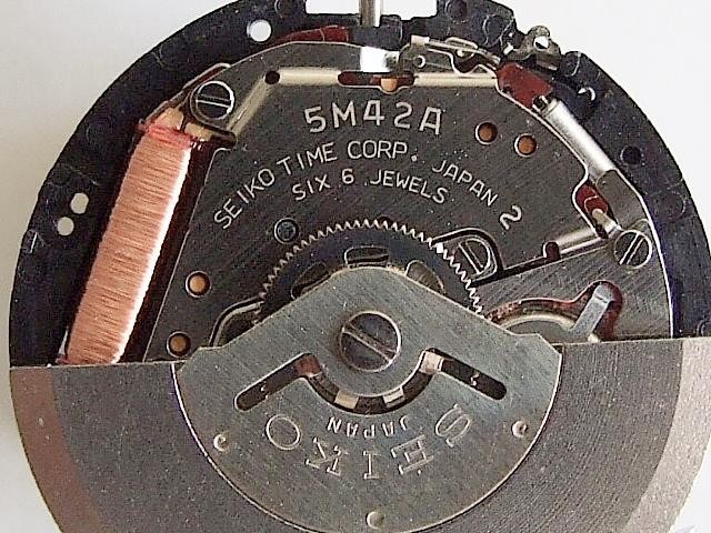 Seiko 5M42A Kinetic watch movement. Untested new old stock. Spares/repair