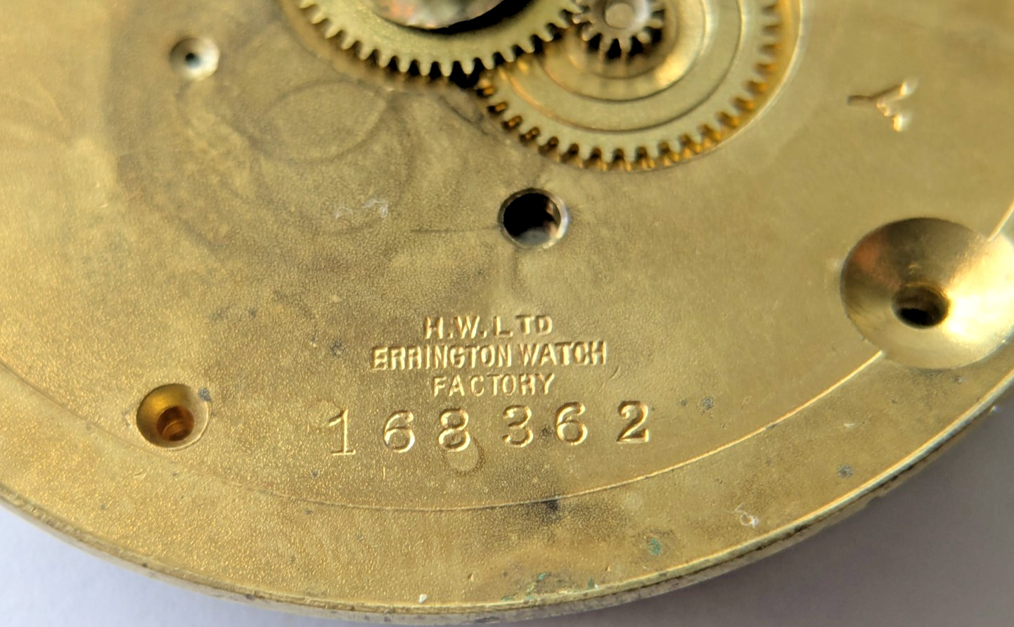 Antique Fattorini Bradford Pocket Watch Movement Errington Factory Under Dial 26