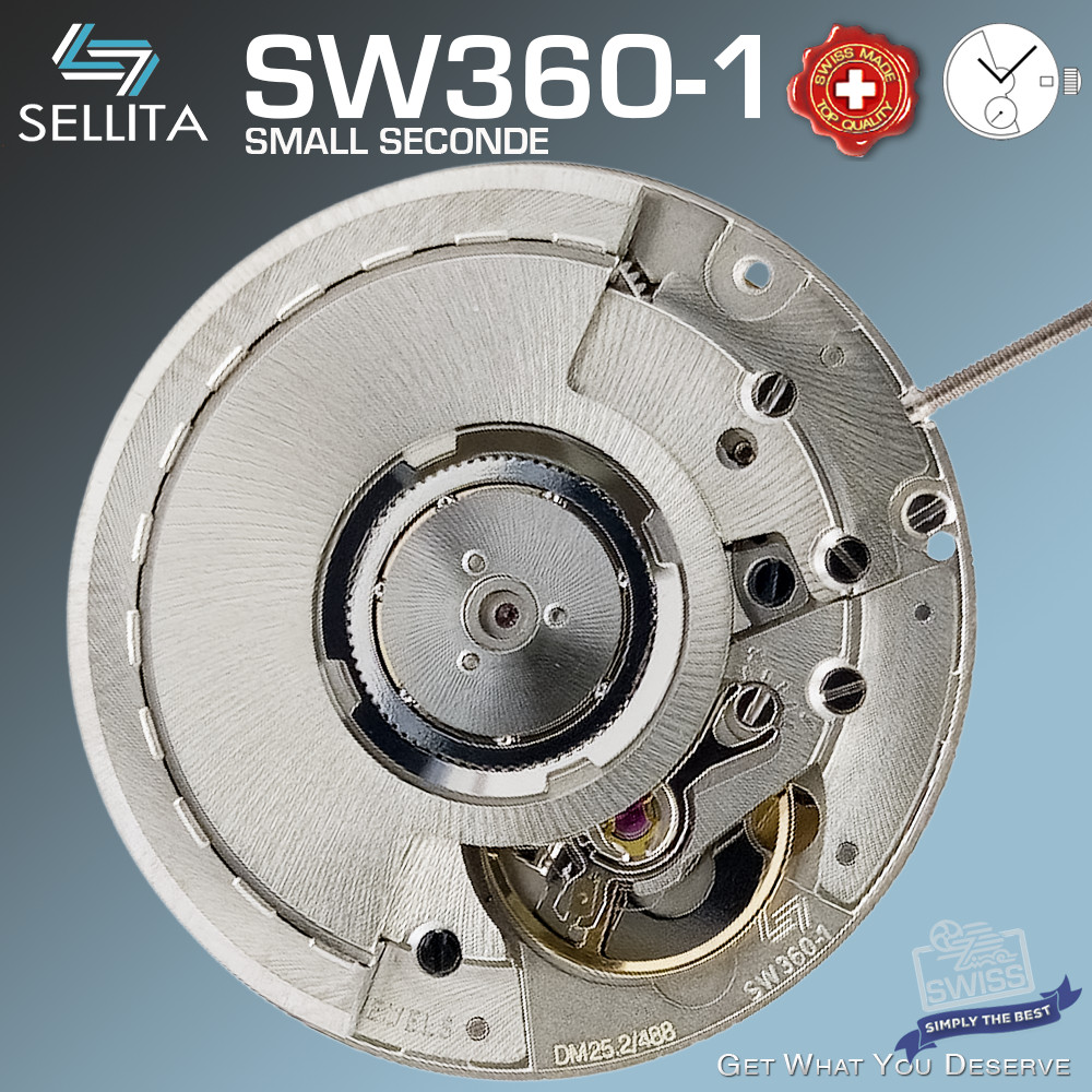 MOVEMENT SELLITA SW360, AUTOMATIC, compatible ETA 2895, ELABORE, SMALL SECOND