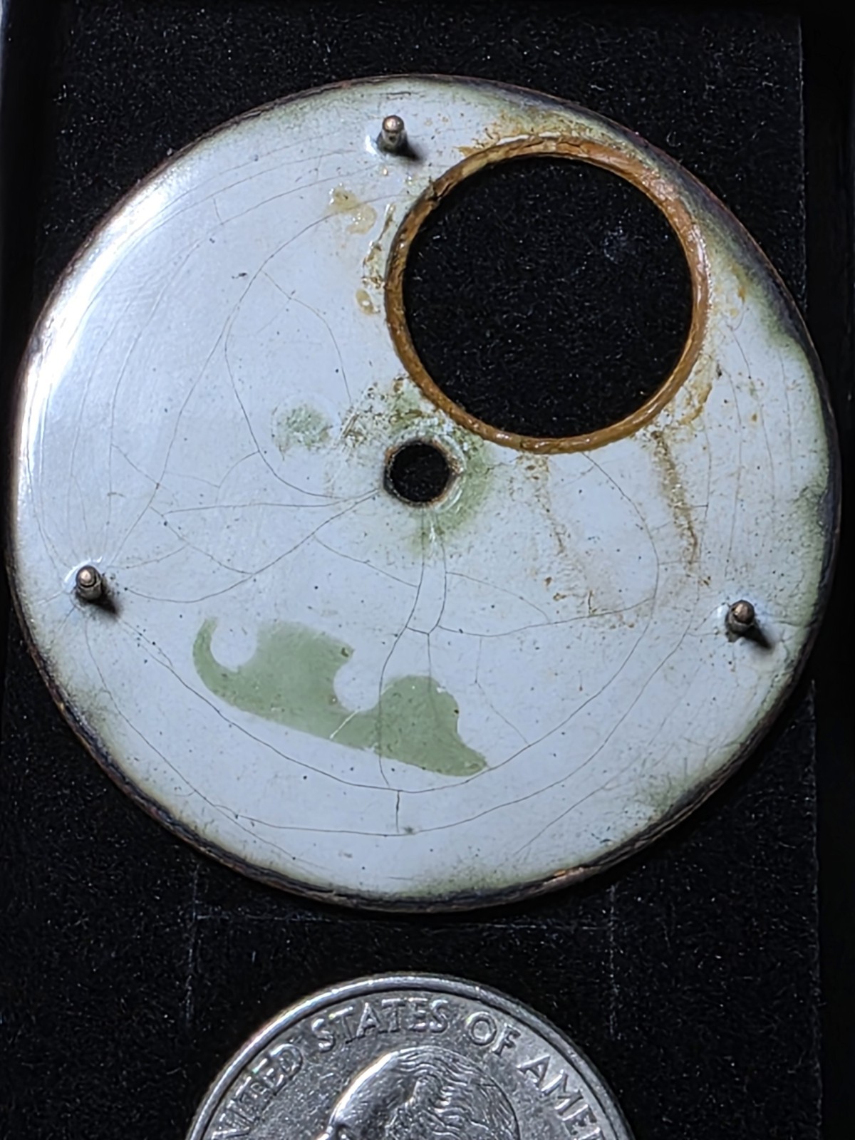 Vtg American Watch Co Pocket Watch Dial 45.71mm (P5)