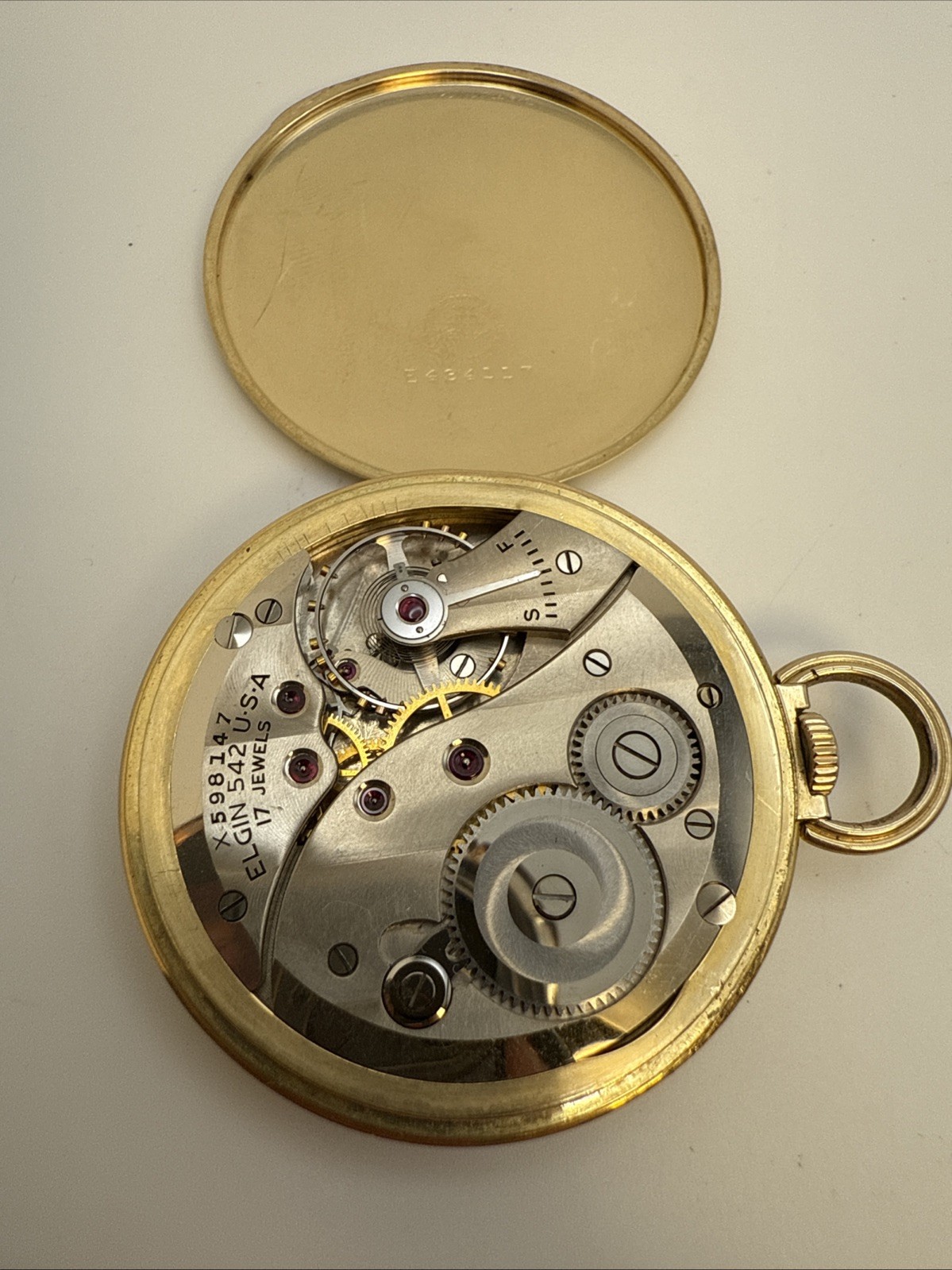 Elgin National Watch Grade 542 Size 10s/17Jewels. (Working).