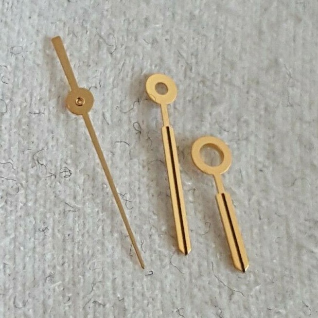 ETA Caliber 956.412, 256.111 Gold Plated Hour, Minute and Center Second Hands