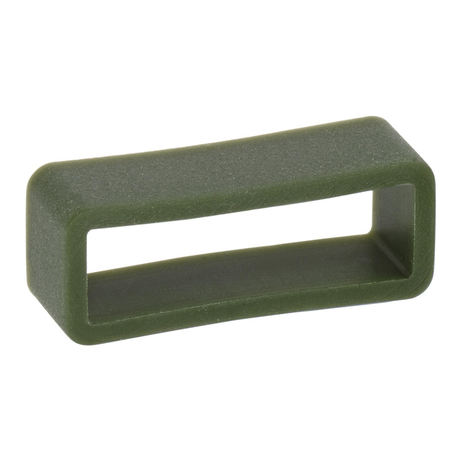 4Pcs Watch Band Strap Loops Silicone for 22mm Width Watch Band Dark Green
