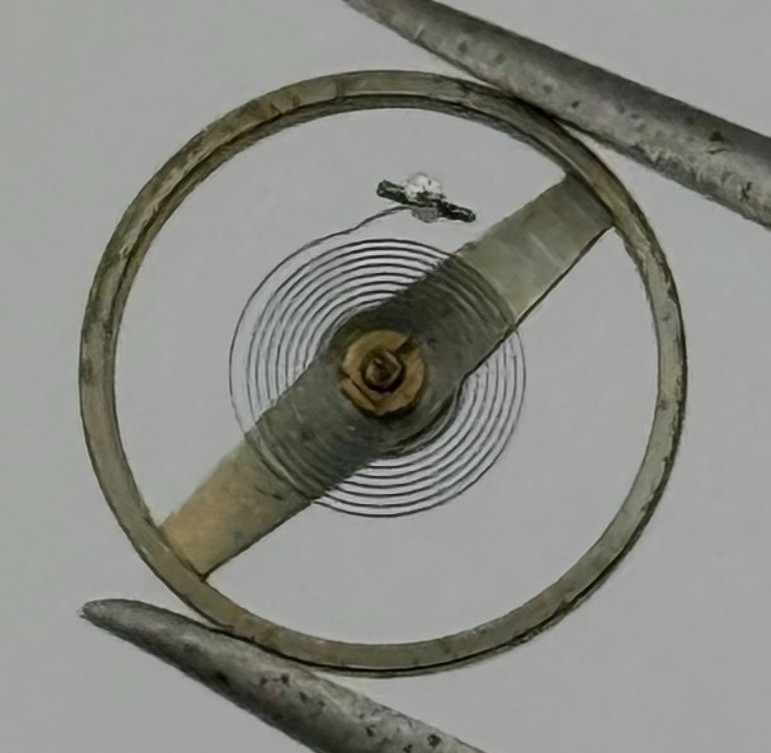 FHF 60 Balance Wheel Complete And Spring Renata 535 M Watch Movement Parts NOS