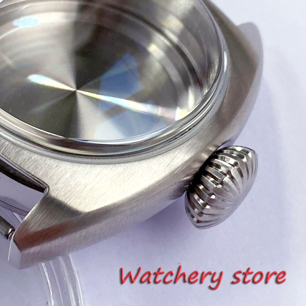 36mm Brushed Double Dome AR Sapphire Crystals 200M Diver Watch Case Dial Set