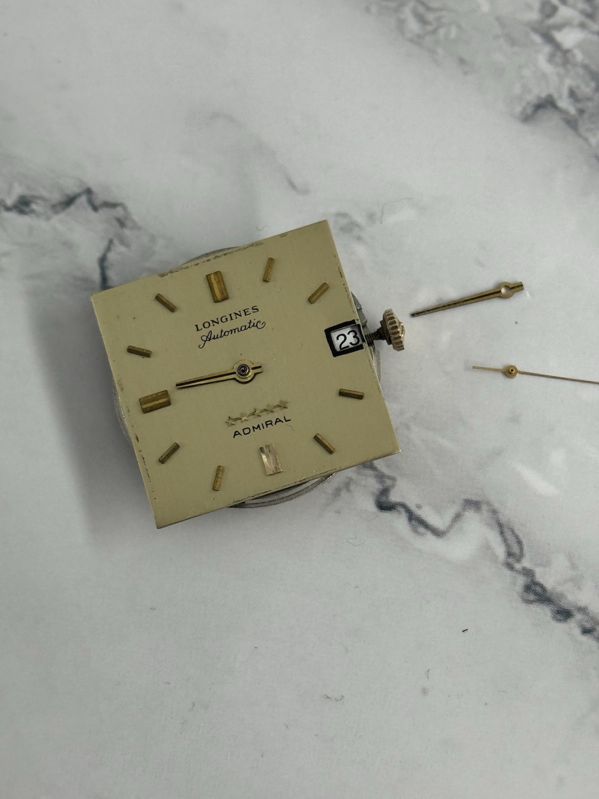 Vintage Longines Admiral Automitac Date 17J L.890.2 Movement For Parts