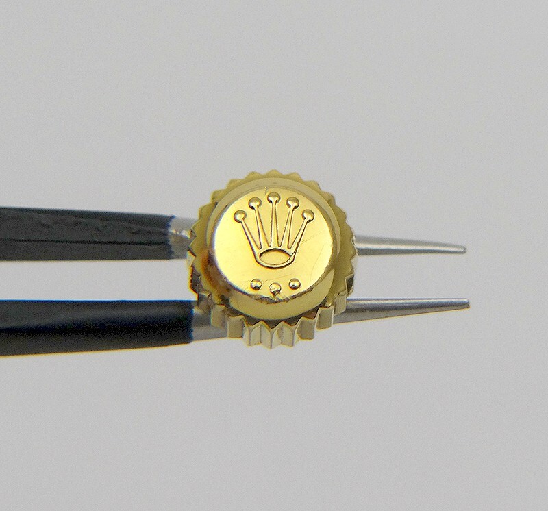 Genuine Rolex 24-704-8 Monobloc 7mm 18k Yellow Gold Crown GMT Submariner Daytona