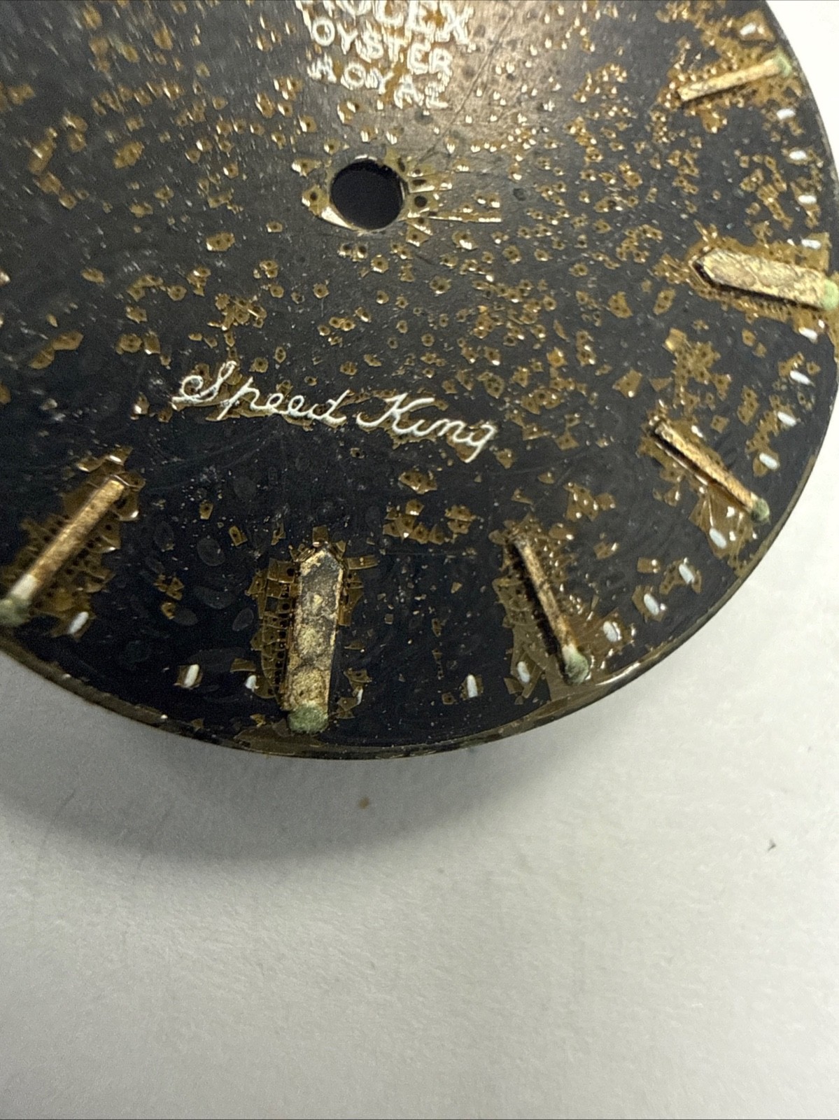 Rolex Vintage Oyster Royal Speedking Tropical Beyeler 26.9mm Dial