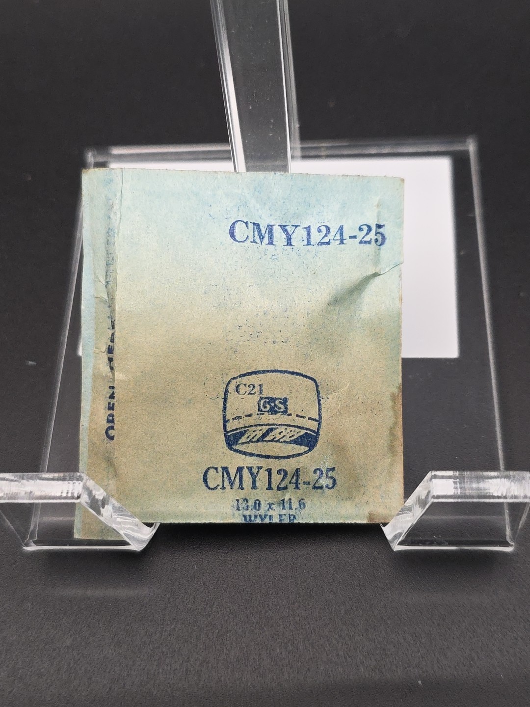 G-S Watch Crystal CMY124-25 Wyler 13.0X11.6