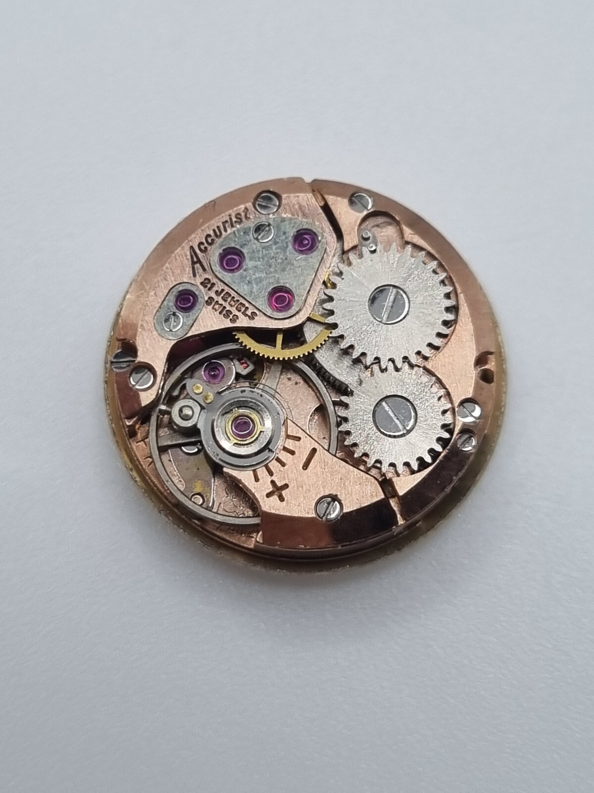 Accurist ETA 2412 Manual Wind Watch Movement 21 Jewels Swiss Parts Repair 16.5mm