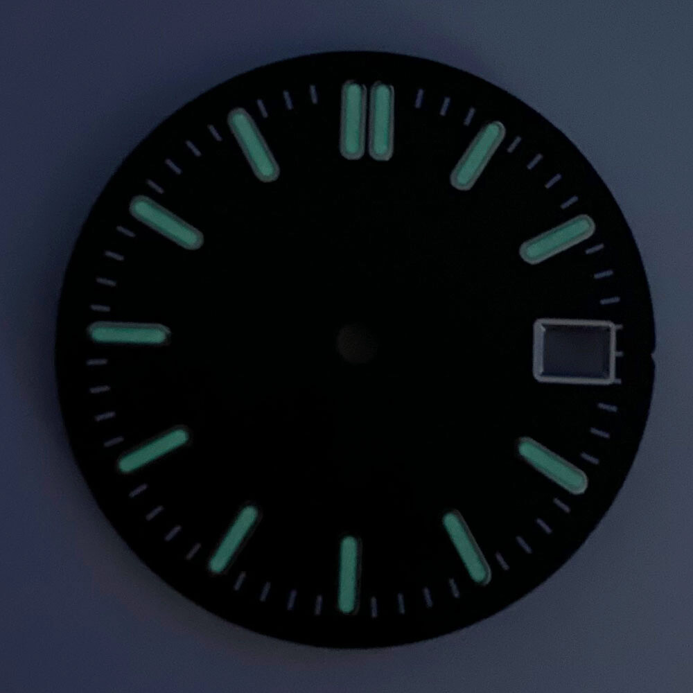 MOD 29mm Sunburst Watch Dial Hand Blue Green Silver for NH35 NH36 Watch Part