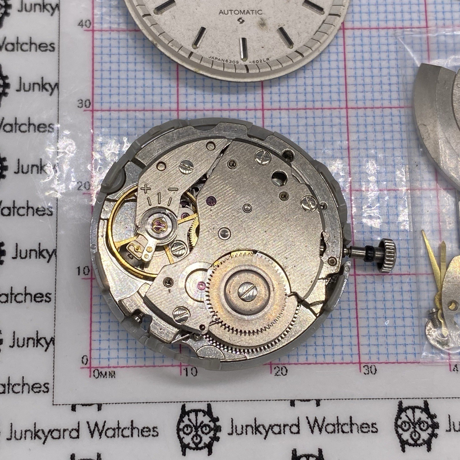 Vintage Seiko Automatic Watch Movement Repairs Parts Watchmaker 17 Jewels 6309A