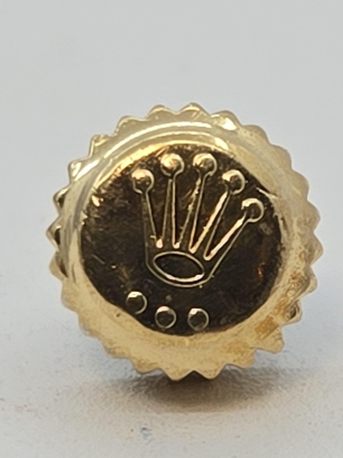 Rolex Crown, 7mm , 24 704 8, 116713 , 18k Yellow Gold ,A Condition