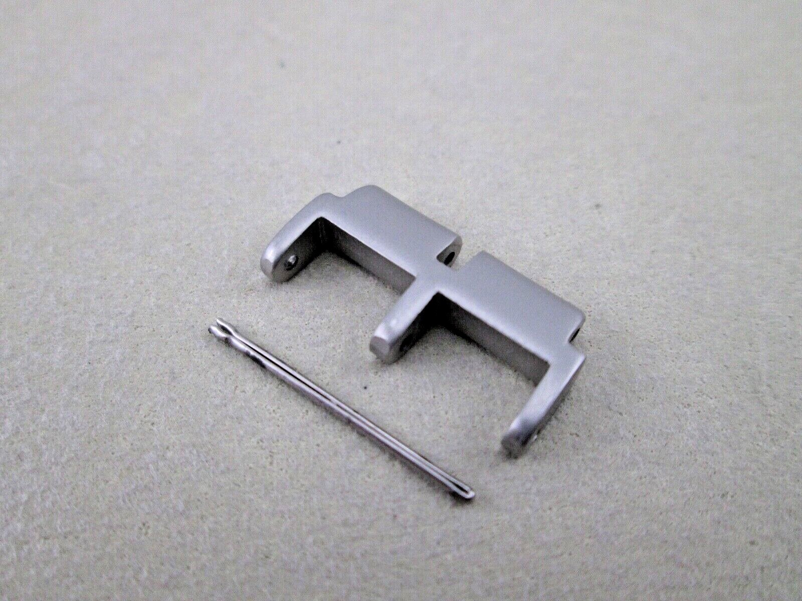 Metropola watch bracelet E link stainless steel silver tone flat finish 20mm