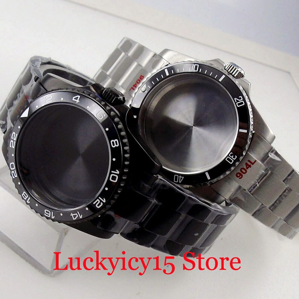 36MM Watch Case Fit NH35A NH36A ETA 2824 PT5000 Bezel Jubilee Oyster Bracelet