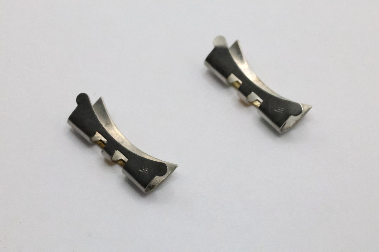 Authentic 455 Rolex 20mm End Links Yellow Gold & Stainless Steel #179