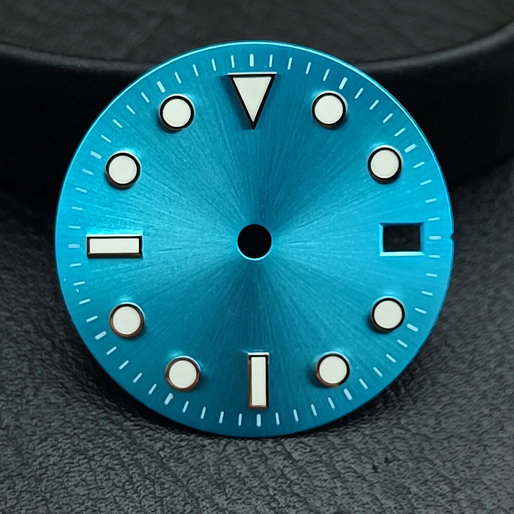 28.5mm nh35 dial green luminous for NH35/36 mechanical movements dial accessorie