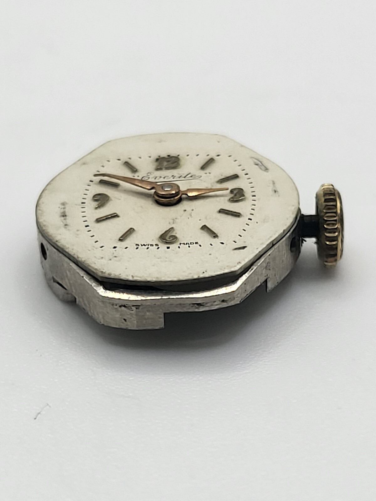 Everite FHF 60 Cal 955 Manual Wind Watch Movement 15 Jewels Swiss 17.7mm