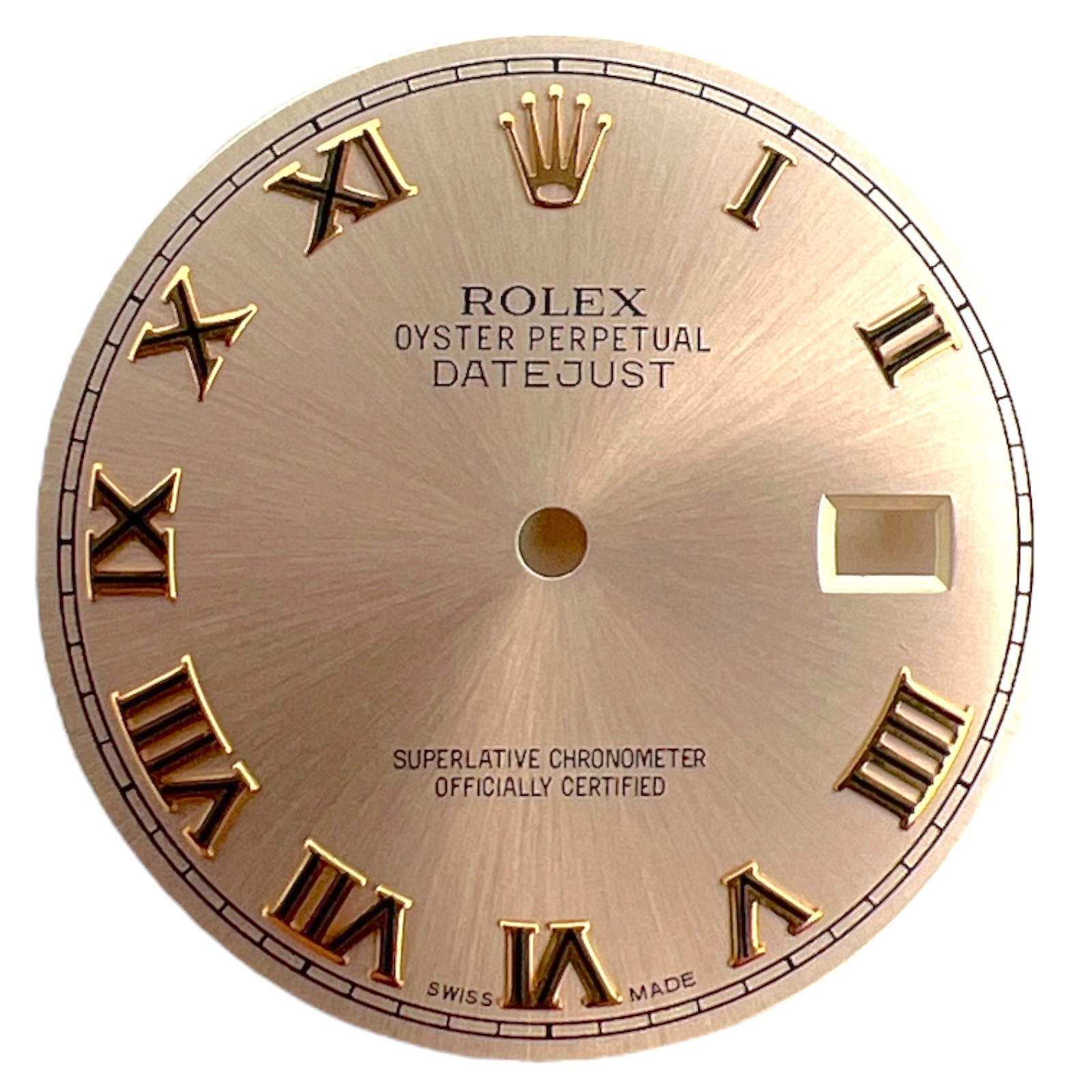 Genuine Rolex Datejust 36mm Roman Dial Salmon Pink & Rose Gold 16013 16233