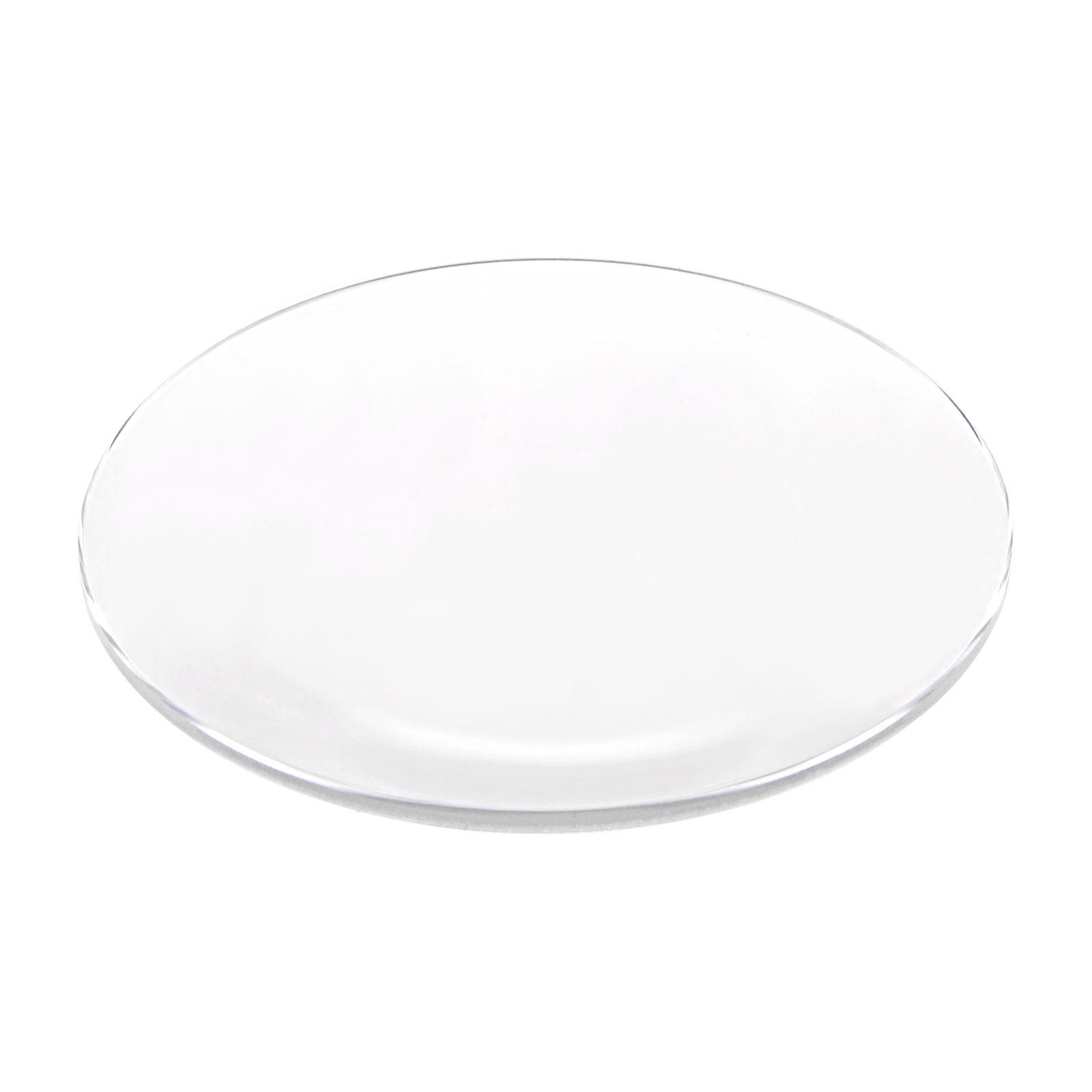 Glass Watch Single Lens Round 38.5mm Dia 1.3mm Edge Thickness, Transparent