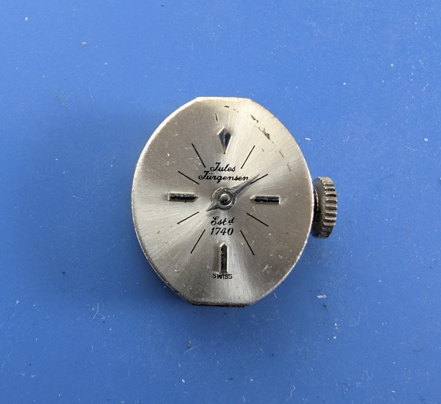 VINTAGE LADIES JULES JURGENSEN AS1677 WRISTWATCH MOVEMENT RUNNING