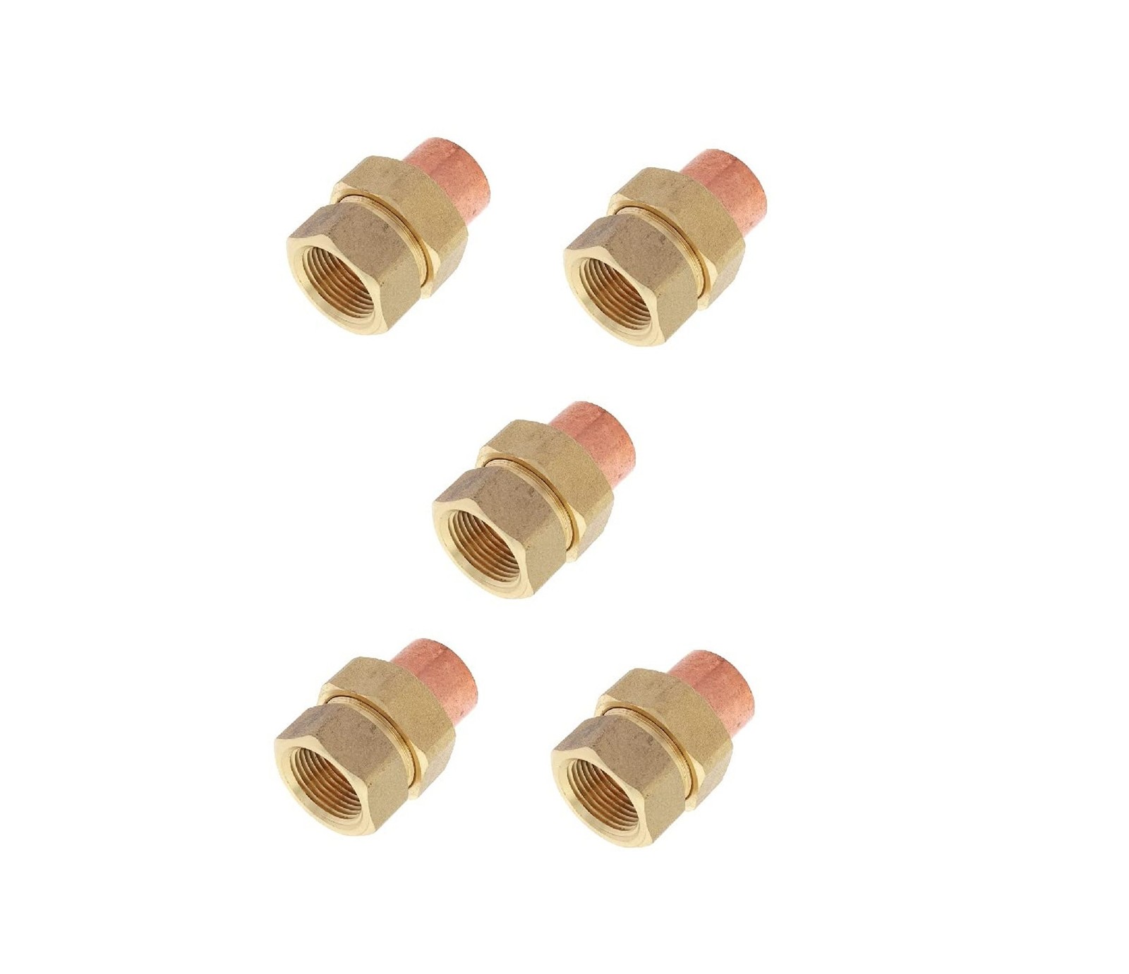 EZ-FLUID Plumbing 1″ C X FIP Brass Copper Pipe Union C x Female Iron Threaded…