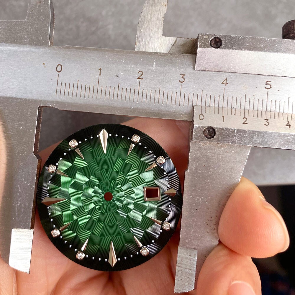 2024 MOD Fashion Diamonds Dials 35mm Sunburst For NH35A NH36A Automatic Movement