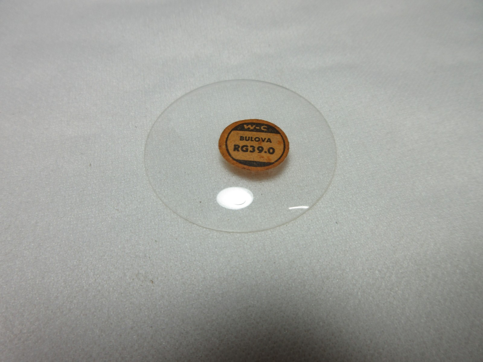 WC BULOVA ROUND GLASS WATCH CRYSTAL RG39.0 REPLACEMENT REPAIR PART #919