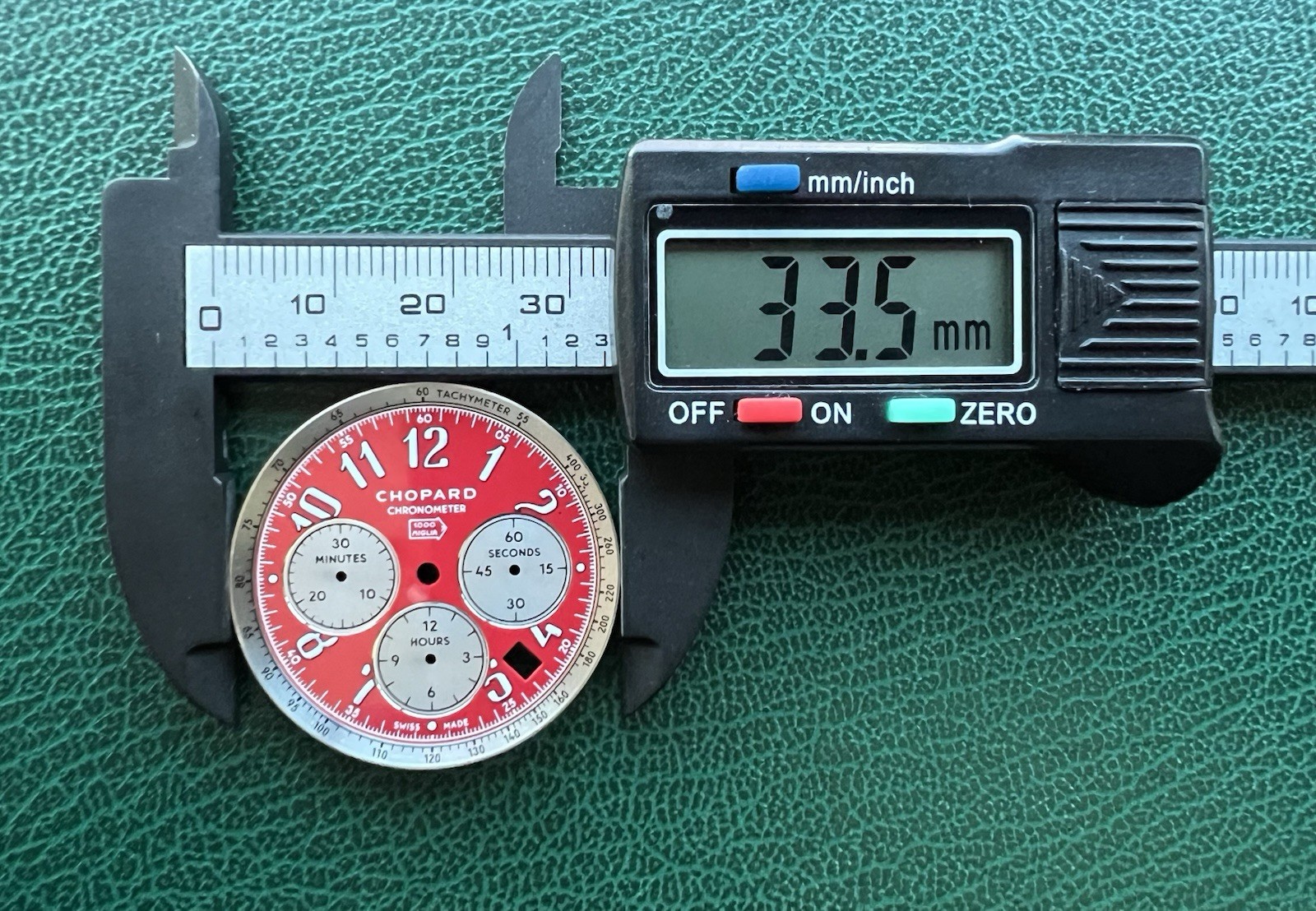 Authentic CHOPARD Mille Miglia Chronograph ø33.5mm Red DIAL – OC#1321