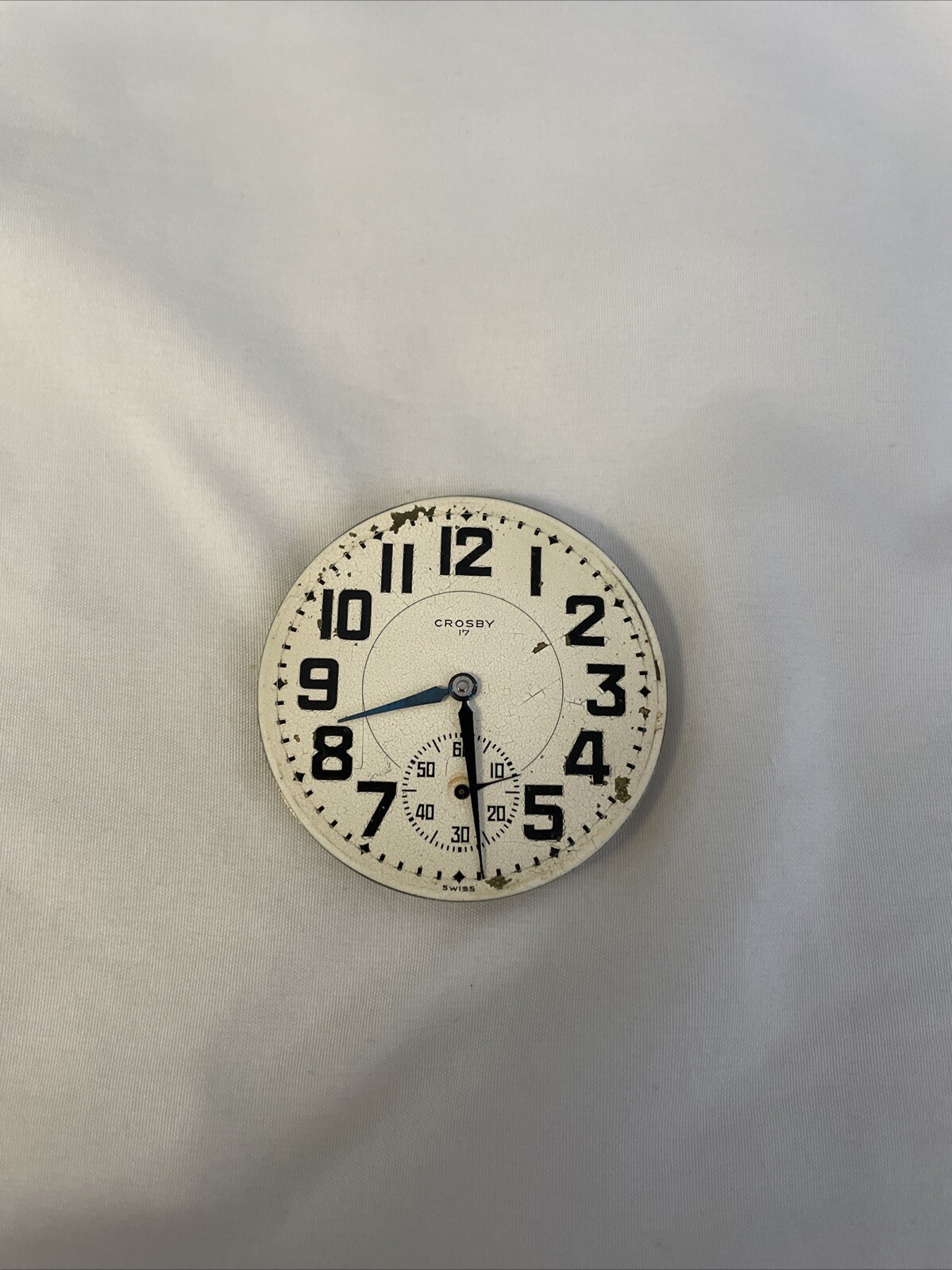 Everbrite Watch Co Crosby Swiss 17j NOT Working Pocket Watch Movement