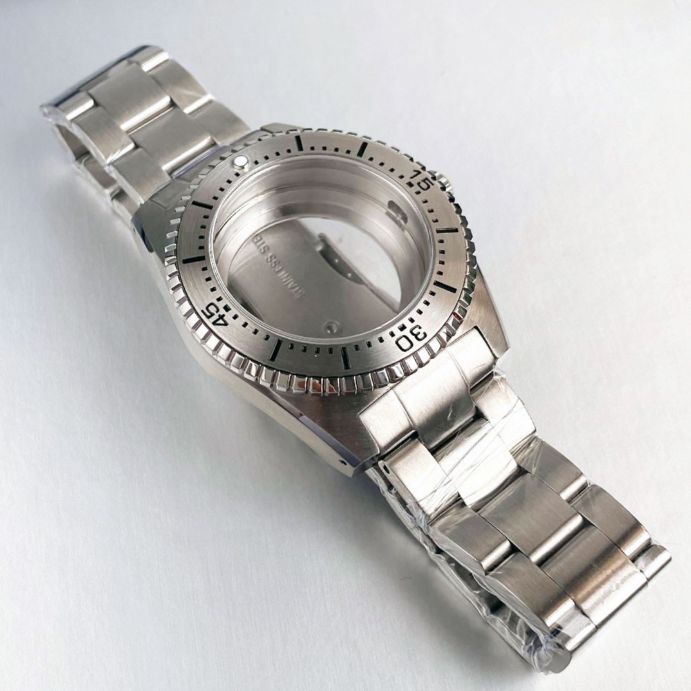40mm Stainless Steel 20ATM Watch Case Sapphire Glass Fit NH35 ETA2824 Movement