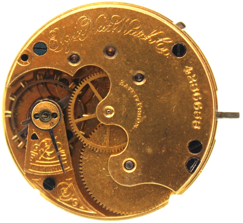 1891 ELGIN POCKET WATCH MOVEMENT 4286688 GRADE 94 6s 11j (PS3)