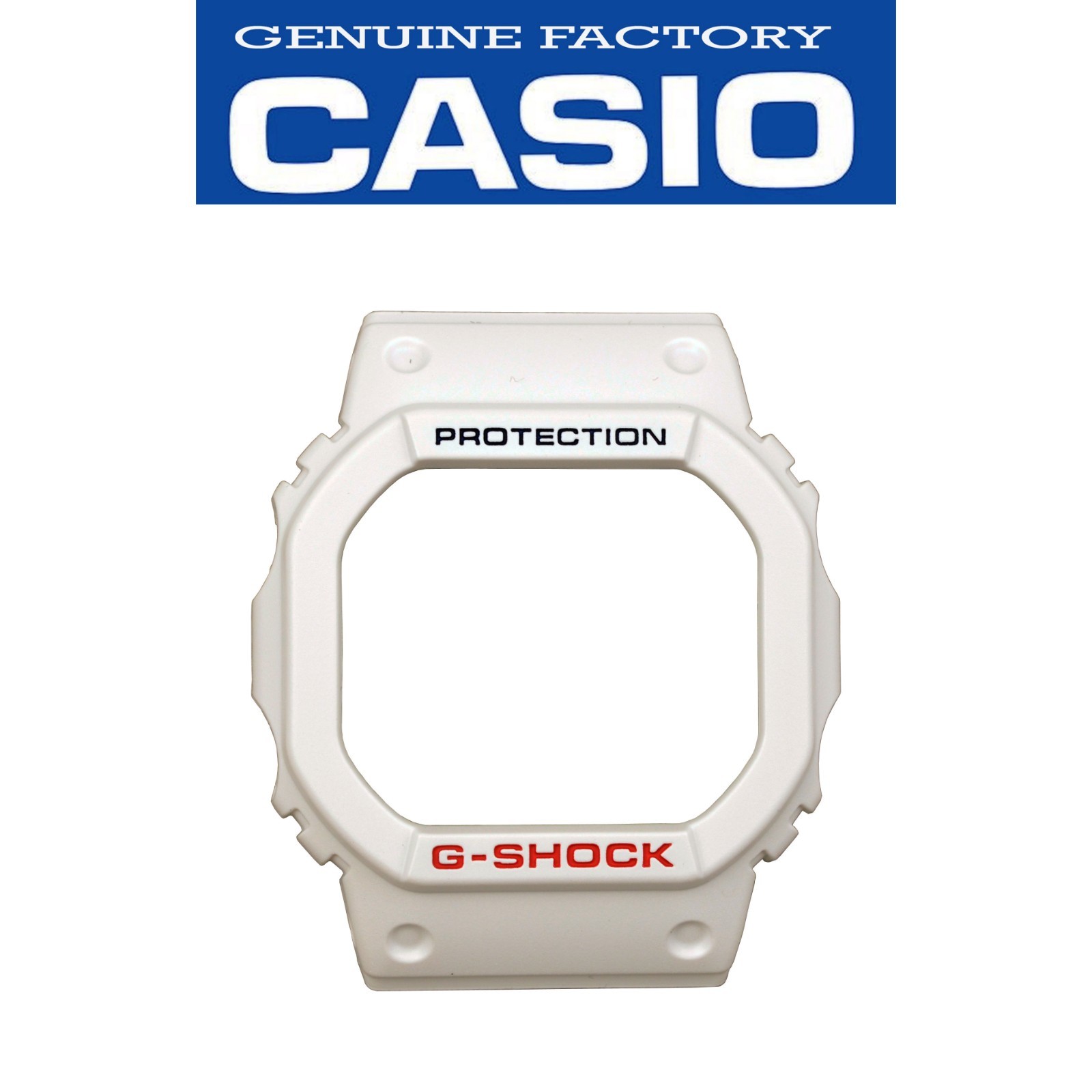 CASIO G-SHOCK Watch Band Bezel Shell DW-5600TB-4A Rubber Cover White
