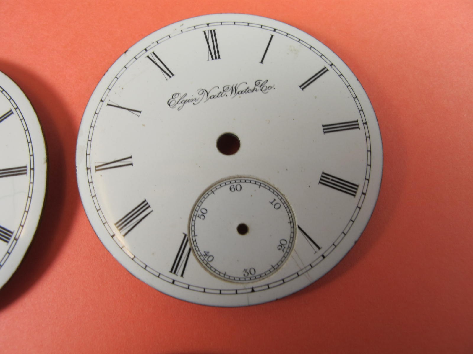 ELGIN NATIONAL WATCH CO MENS GROUP OF 5 POCKET WATCH DIALS 18S