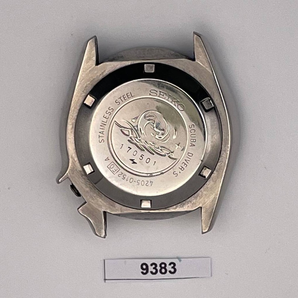 USED VINTAGE SEIKO 4205 0155 MIDSIZED WATCH DIVER CASE AND BACK COVER BVT09383