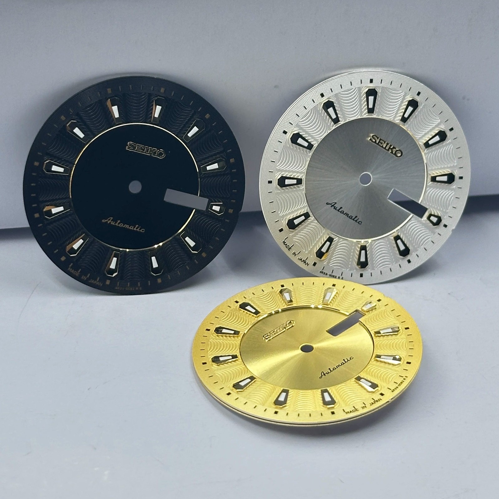 35mm Sun Pattern Watch Dial No Lume Dual Calendar for NH35 Nh36 Movement