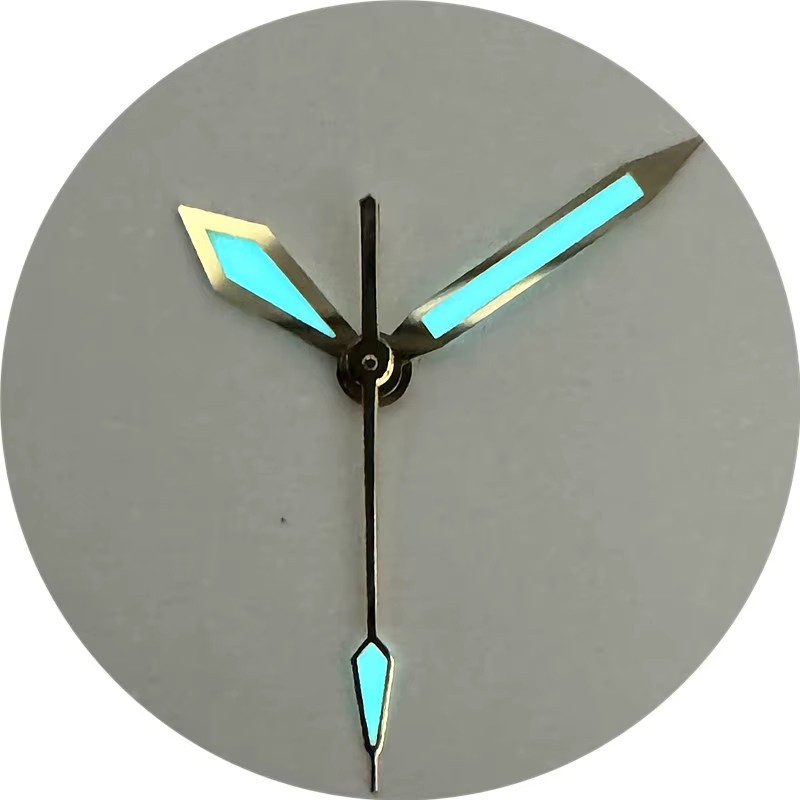High Quality Polished Silver Gold Watch Hands C3 Bgw9 Green Blue Bright Luminous