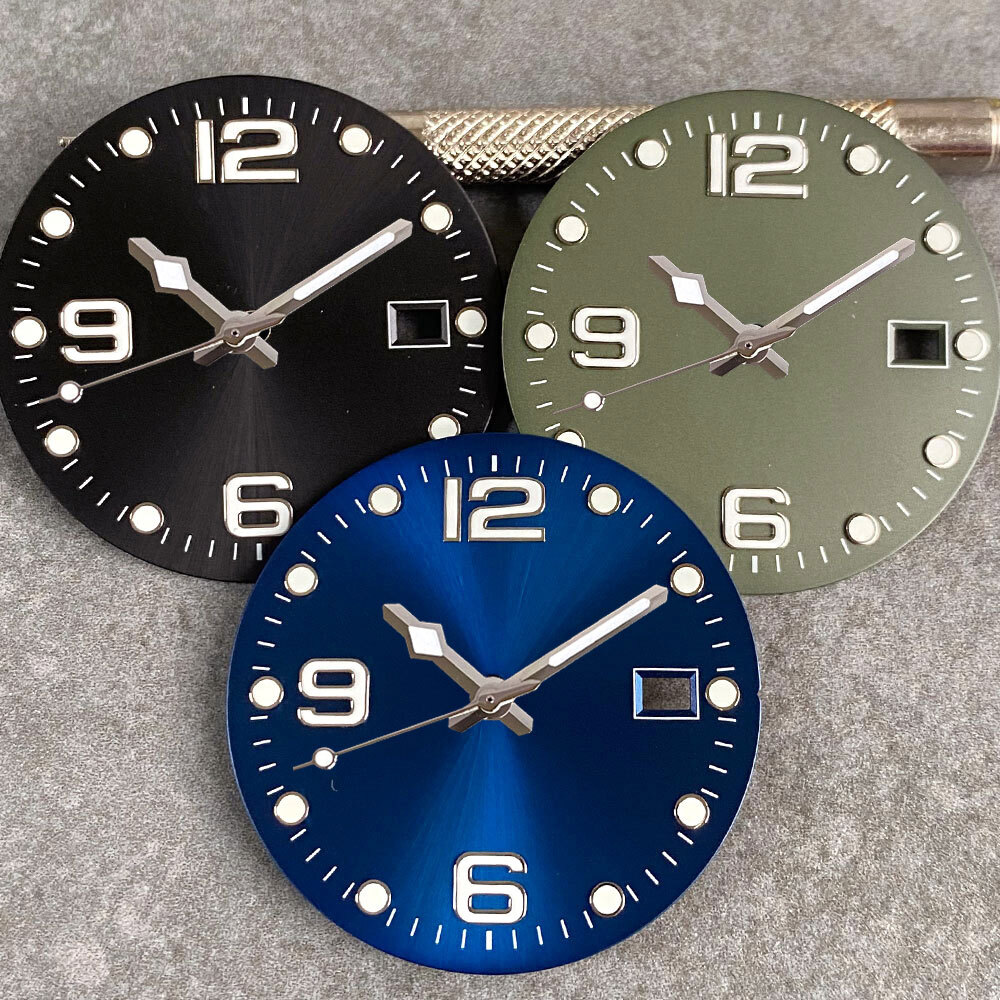 Stainless Steel 41mm for Conkas Men Watch Case fit NH35 Sapphire 32.4mm Dial Set