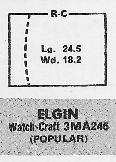 ELGIN : 4604 LORD ELGIN & 4604 – Rectangle 24.5mm x 18.0mm